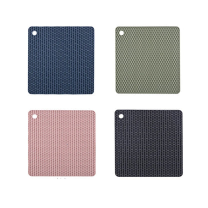 2/4 PCS Multifunction Heat Resistant Silicone Mat Drink Cup Coasters Nonslip Pads Pot Holder Table Placemat Kitchen Accessories