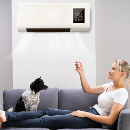 2-in-1 Electric Heater Air Conditioner Smart Constant Temperature Wall Mounted 1800W Air Conditioning Fan With Remote Control