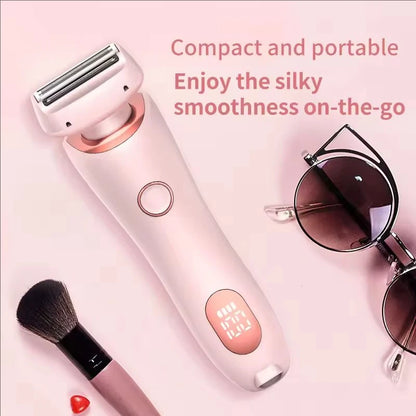 2-in-1 multi-purpose electric hair remover, portable body hair shaver for armpits, legs, bikini area, and private parts hairmer