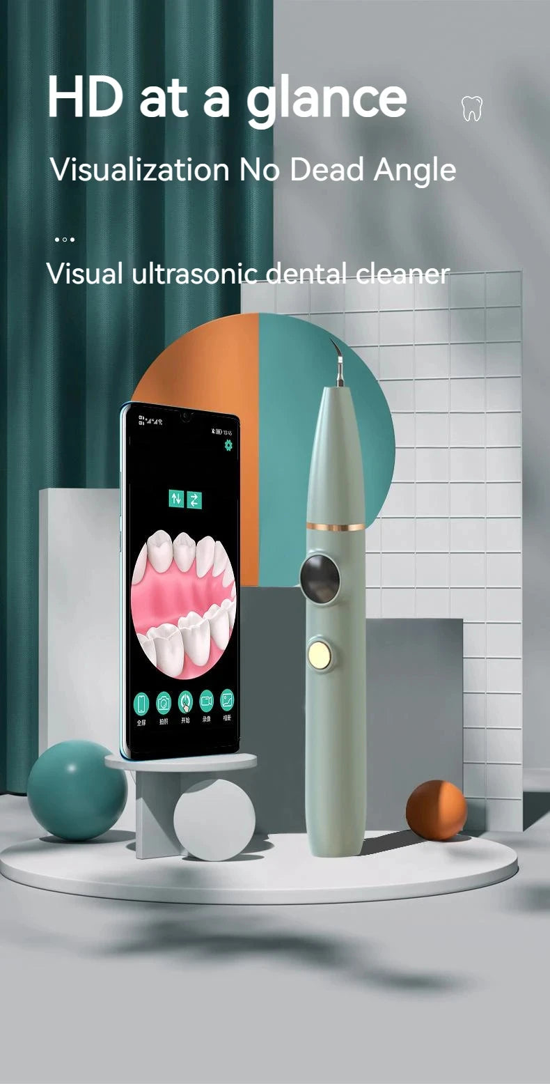 Xiaomi Mijia Visual Ultrasonic Scaler Electric HD Oral Irrigator Tartar Calculus Remover Instrument Removal Of Dental Calculus