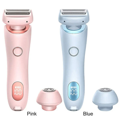 Women's Shaver Multifunctional Epilation Waterproof Body Hair Rechargeable 2 in 1 Pubic Hair Leg Hair Body Hair Trimmer