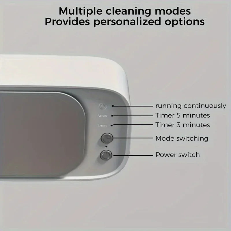 Xiaomi MIJIA Ultrasonic Glasses Cleaning Machine 45KHZ Ultrasound Jewelry Cleaner Machine High Frequency Ultrasonic Cleaner 2025