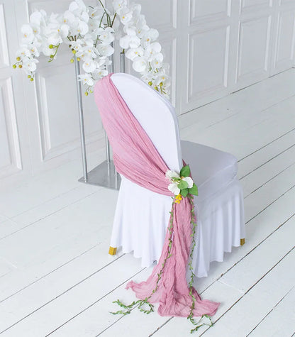 5/10/50/100pcs Pleated skirt Spandex Chair Cover Hotel Banquet Party Events Wedding Decoration Dining Room Seat Protector Covers