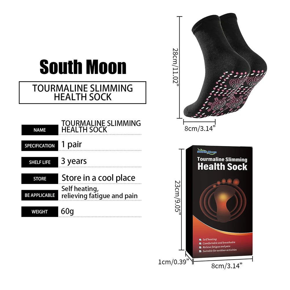 Winter Warm Self Heated Massage Socks Therapy Non-slip Therapy Massage Socks Comfortable Arch Support for Camping Hiking Skiing