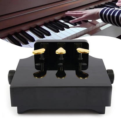 Piano Auxiliary Pedal For Children Three Gold-plated Pedal Design Piano Pedal Extension for 4-12 Years Old Kids