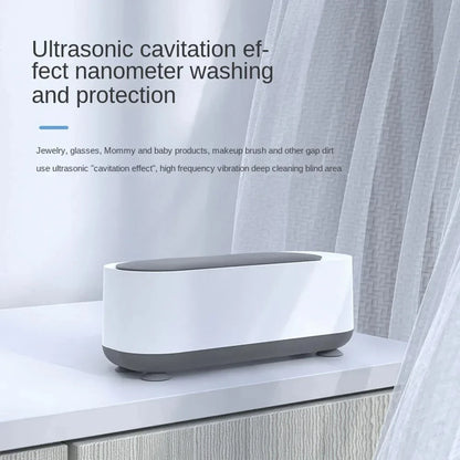 Xiaomi Ultrasonic Cleaning Machine 45000Hz High Frequency Vibration USB Charge Battery 360°Jewelry Glasses Watch Ring Cleaner