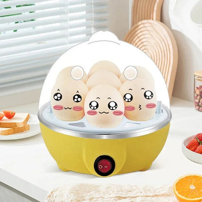 Electric Egg Cooker Single Egg Boiler Mini Steamer Kitchen Steamed Rapid Breakfast Cooking Appliances Kitchen Cooking Machine