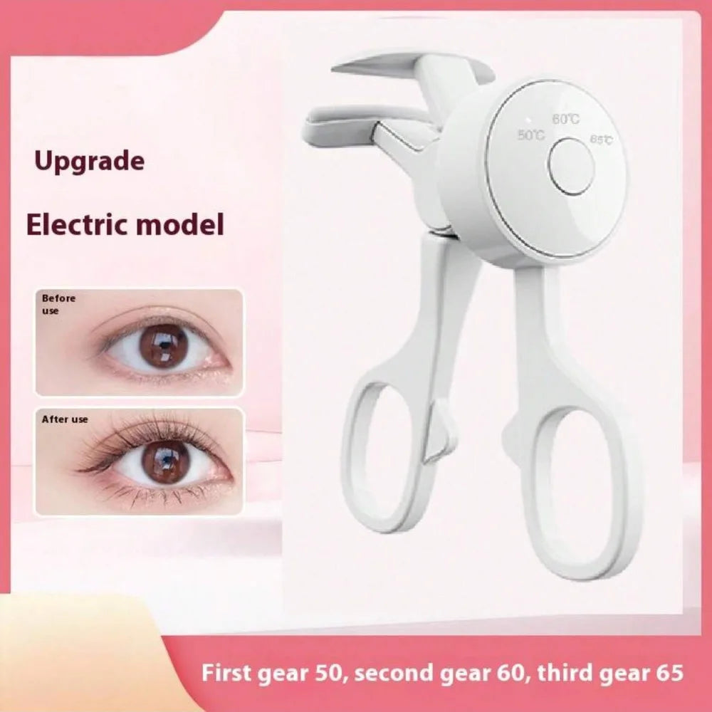 Electric Eyelash Curler Heating Tool USB Rechargeable Portable Eyelash Clipper for Curling Heated Eyelash Curler Cosmetic Tools