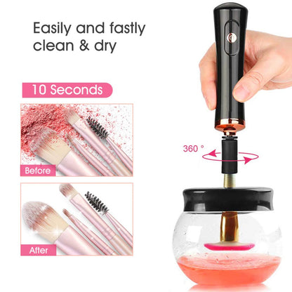 Efficient and Versatile Able Electric Makeup Brush Cleaner - Say goodbye to messy cleanup and hello to flawless results every ti