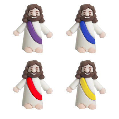 24Pcs Easter Christ Savior Jesus Figurines Little Jesus Figurine Mini Jesus Figures Tiny Jesus Figurine for Easter Egg Stuffers