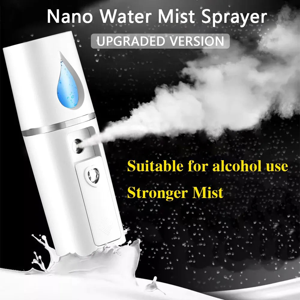 30ML Mini Portable Humidifier Facial Nano Spray USB Rechargeable Moisturizer Hydrate Women SPA Beauty Facial Mask Skin Care Tool