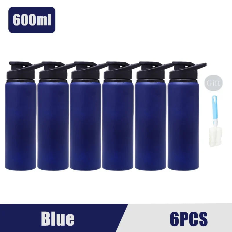 Portable Stainless Steel Water Bottle Bicycle Riding Drinking Water Bottle Outdoor Sport Travel Mug Metal Stainless Steel Bottle