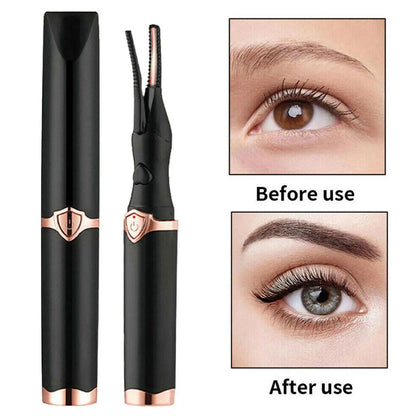 Portable USB Electric Eyelash Curler Fast and Natural Heating High Low Temperature Control Lasting Maintenance Cosmetic Tool