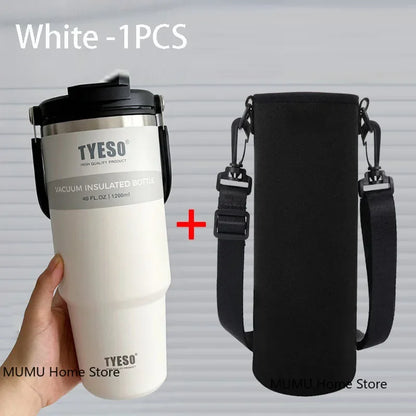 Tyeso Tumbler Coffee Cup Stainless Steel Vacuum Thermal Insulated Mug Large Capacity Double Drink Car Water Bottle Travel Mug