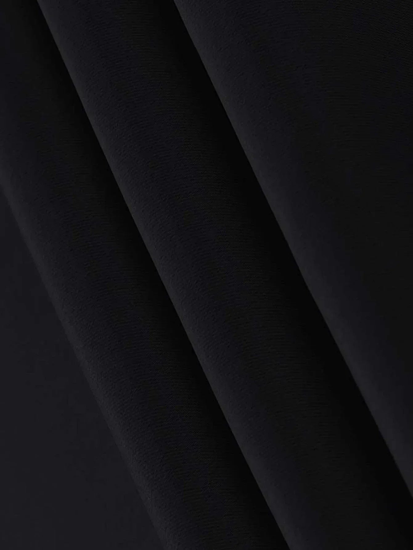 1PC Durable, and Fashionable Black High Blackout Curtains for Bedroom and Living Room