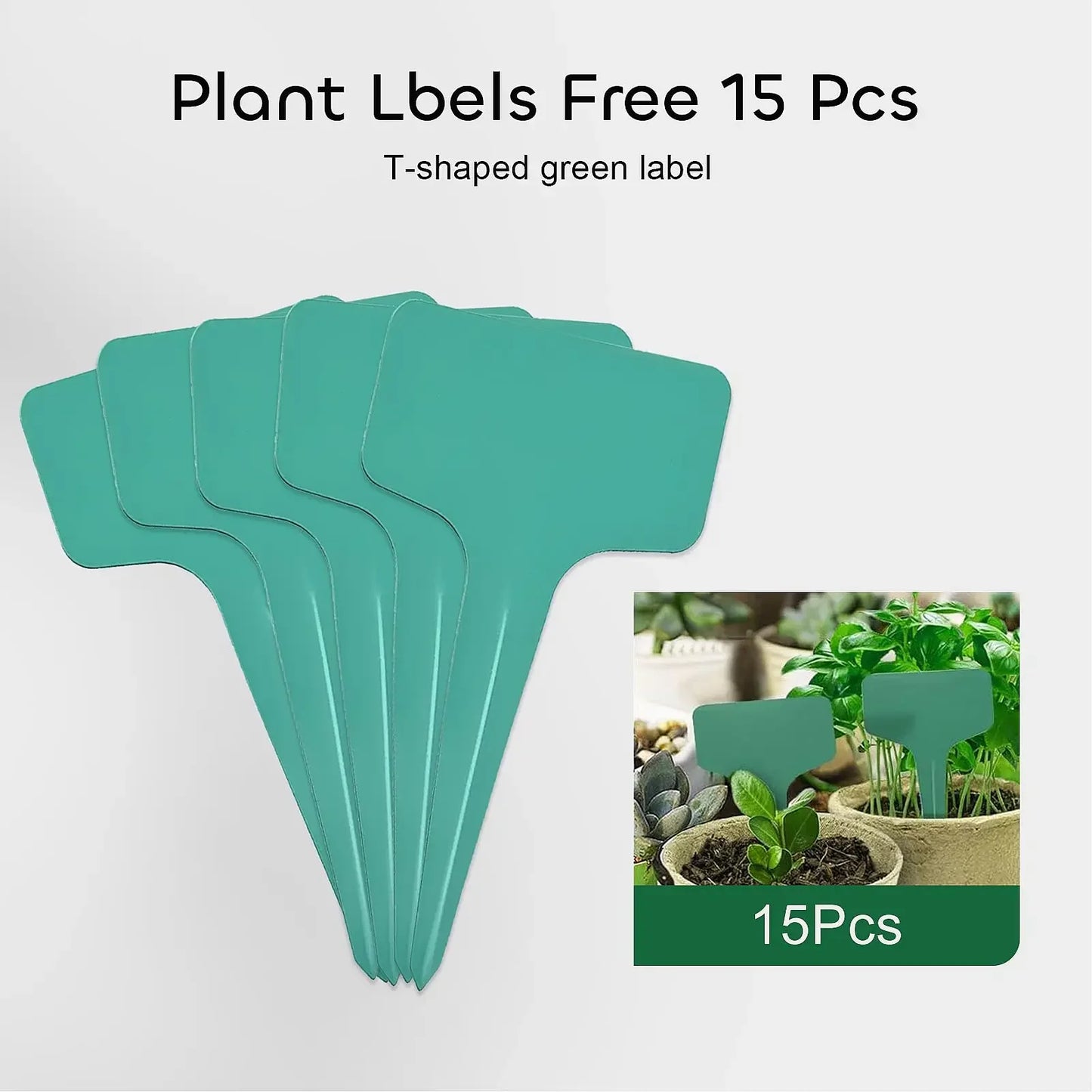 120 Cells Peat Pots Seed Starter Trays, 12 Packs Biodegradable Seedling Pots Germination Trays with 15 Pcs Plant Labels