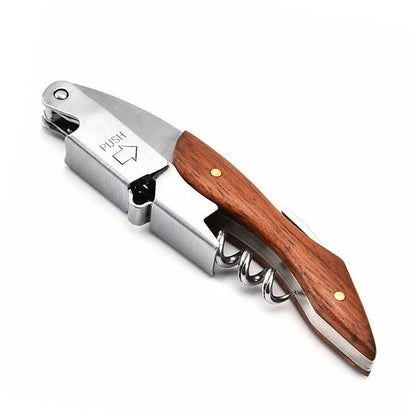 Wine Opener, Professional Waiters Corkscrew,  Bottle Opener and Foil Cutter Gift for Wine Lovers