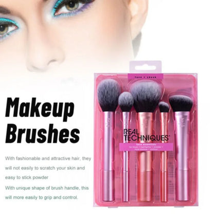 5PCS*Real Techniques Makeup Brushes Set Foundation Smooth Blender Sponges Puff