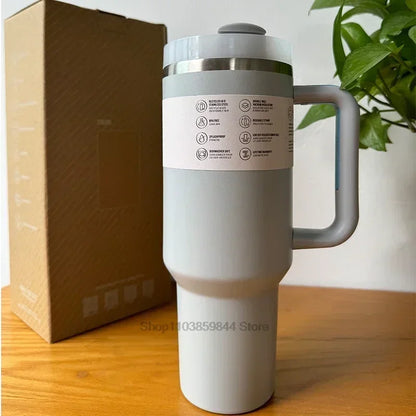 2025 new  Large Capacity 40Oz Stainless Steel Vacuum Flask - Insulated Tumbler Cup with Lids and Straws, Perfect for Travel