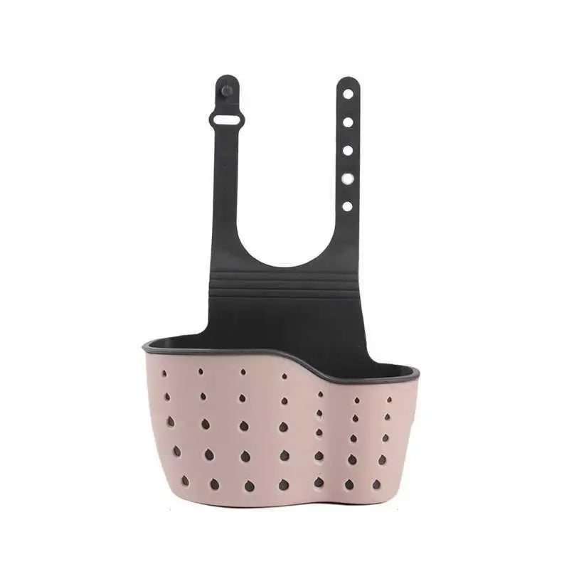 1PC Kitchen Organizer Adjustable Snap Sink Sponge Holder Kitchen Hanging Drain Basket Kitchen Gadgets