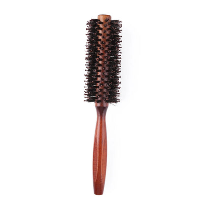 Round Hair Brush Anti Slip Handle Hair Styling Brush Detangling Hair Brush Boar Bristle Hair Brush for Hair Styling