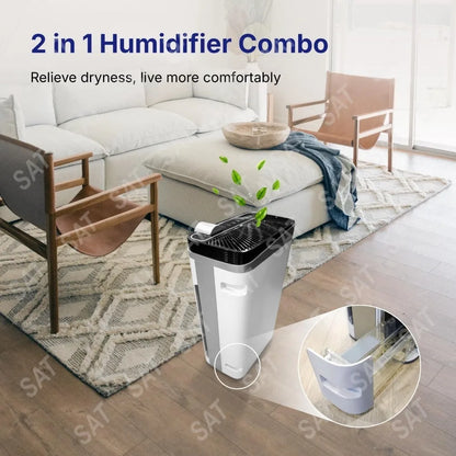 Smart Air Purifier, Built-in Humidifier, Industrial Grade Air Cleaner, Up To 2500, PM2.5, Allergens & Pet Dander, Air Cleaner