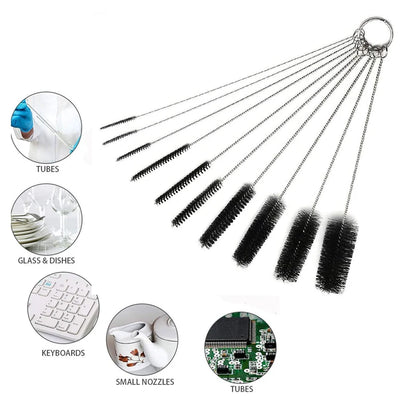 Nylon Brush Multi-Functional Tools Set Brush Spray Brush cleaning Drink Straws Sewing Machines Paint Spray Guns Cleaning Brush