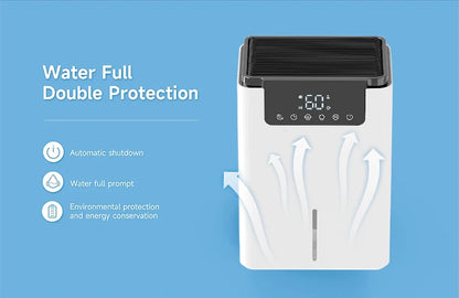 2500 ml compact semiconductor touch screen intelligent portable negative ion air dehumidifier household