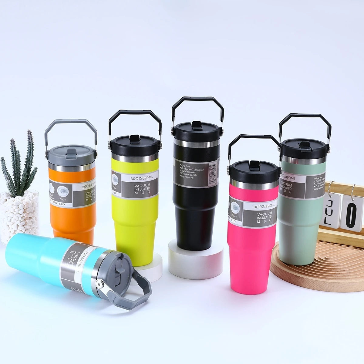 304 Stainless Steel 30oz Large Capacity Portable Car Cup Vacuum Portable Insulated Cup For Insulated Outdoor Car Ice Cream Cups