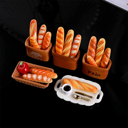 1 Set Resin Miniature Food Play  Combination Set Doll House DIY Materials Handmade DIY Accessories