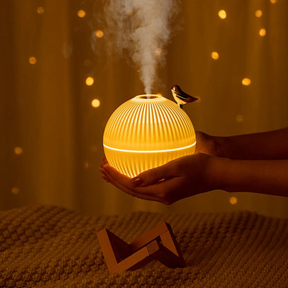 3-in1 Quiet Bird Humidifier 3 Colors Night Light USB Mini Aromatherapy Diffuser 2 Spray Modes Kid Birthday Gift Home Decor 330ml