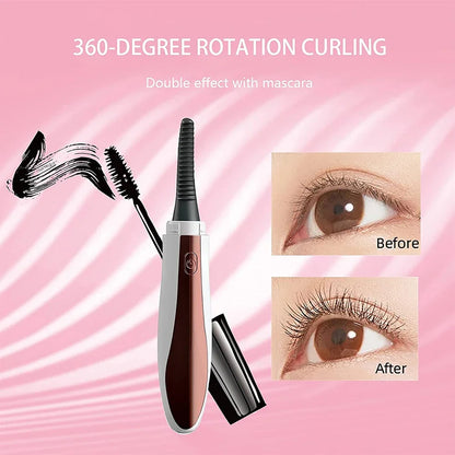 Electric Heated Eyelash Curler 24 Hours Long Lasting Eyelashes Curl Rechargeable Makeup Eyelash Curler Curling Eyelashes Tools