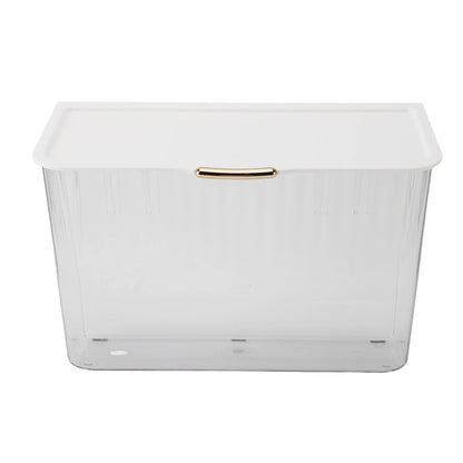 Transparent household clothing storage basket 4L bathroom perforation-free non-trace wall hanging dirty clothes socks dust-proof