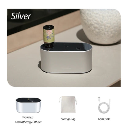 Portable Waterless Aroma Diffuser Automatic Induction Essential Oil Atomising Diffuser with Timed Mist for Bedroom Holiday Gift