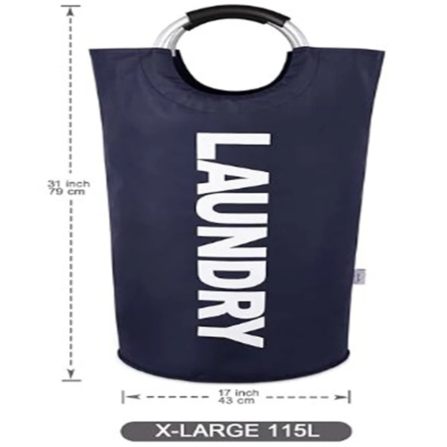 115L Large Dirty Laundry Basket multiple Colors Foldable Laundry Bag Foldable and Portable Handle Folding Wash Box