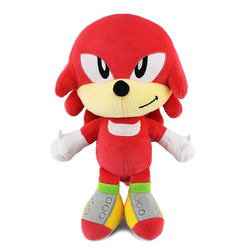 25-28cm Anime Plush Doll Toy Hedgehog Super Sonic Shadow Knuckles Amy Rose Cartoon High-value Creative Peripheral Birthday Gift