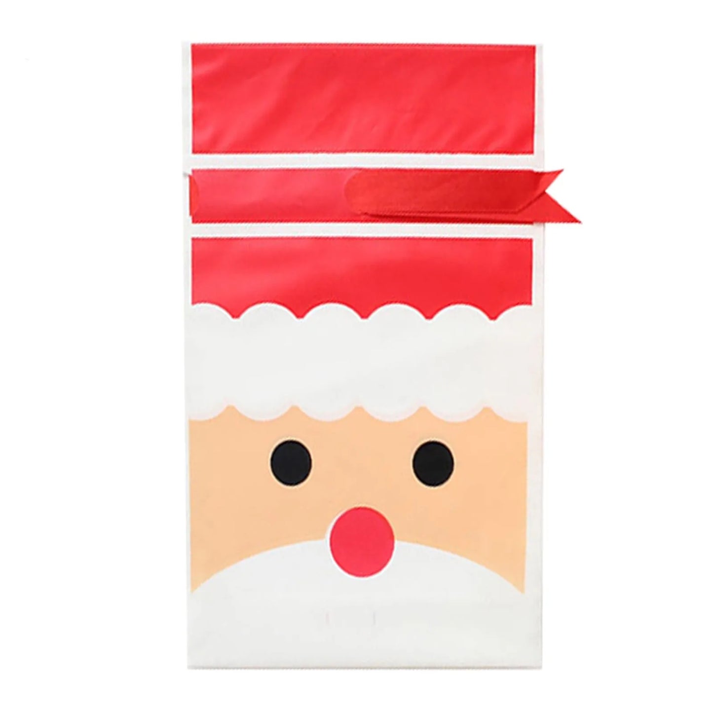 50pcs Christmas Candy Gift Bags Xmas Decorations Santa Gift Bag Navidad Xmas Gift Bags Cristmas Cookies Packing Bag 15x23.5cm