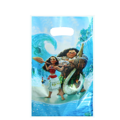 10/40Pcs Disney Moana Party Gift Bags Moana Theme Plastics Candy Bag Boy Loot Bag for Kids Birthday Party Favors Supplies Decor