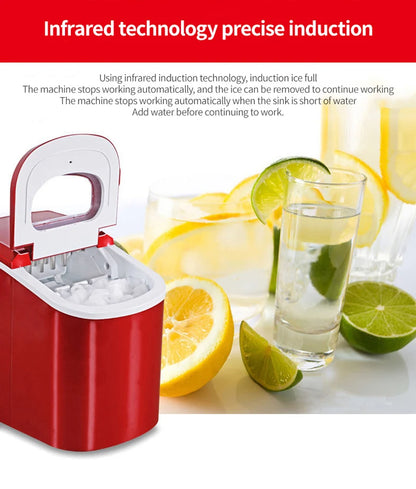 New Home Mini Ice Maker Fully Automatic Table Top Small Ice Block Forming Machine