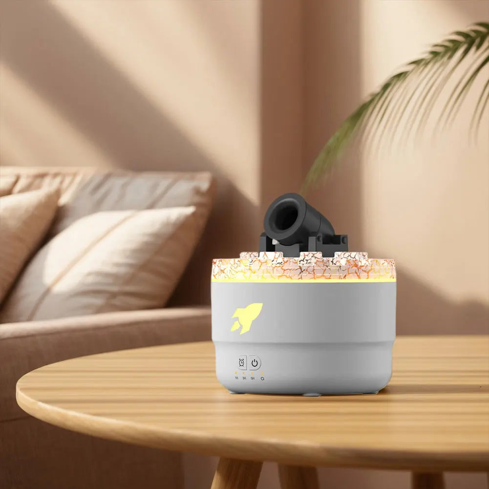 Volcanic Crack Light Cannons Humidifier Aroma Diffuser with Timer Air Humidifier Aromatherapy Diffuser for Home Office Bedroom