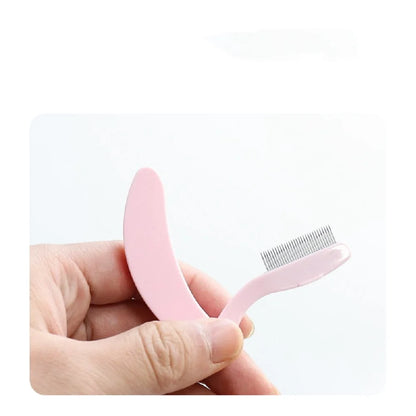 NEW Eyelash Beauty Collapsible Separator Portable Eyelash Brush Comb Mascara Curl Eye Lash Stainless Steel Eyelash Combing Tools