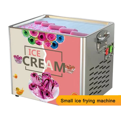 Tabletop Electric Fried Yogurt Maker Fried Ice cream Machine Home Fried Ice Cream Rolls Fried Fruit Machine Snack 220V