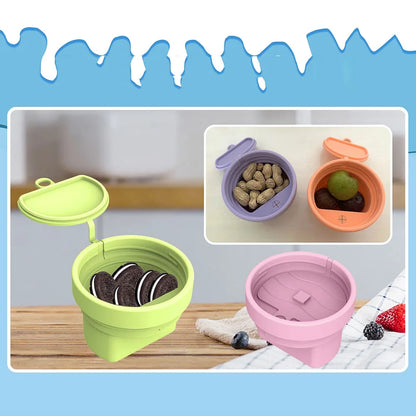 Silicone Ice Cream Cup with Lid & Spoon Ice Cream Container Freezer Storage Container for Stanley 40oz Water Cup Accessories