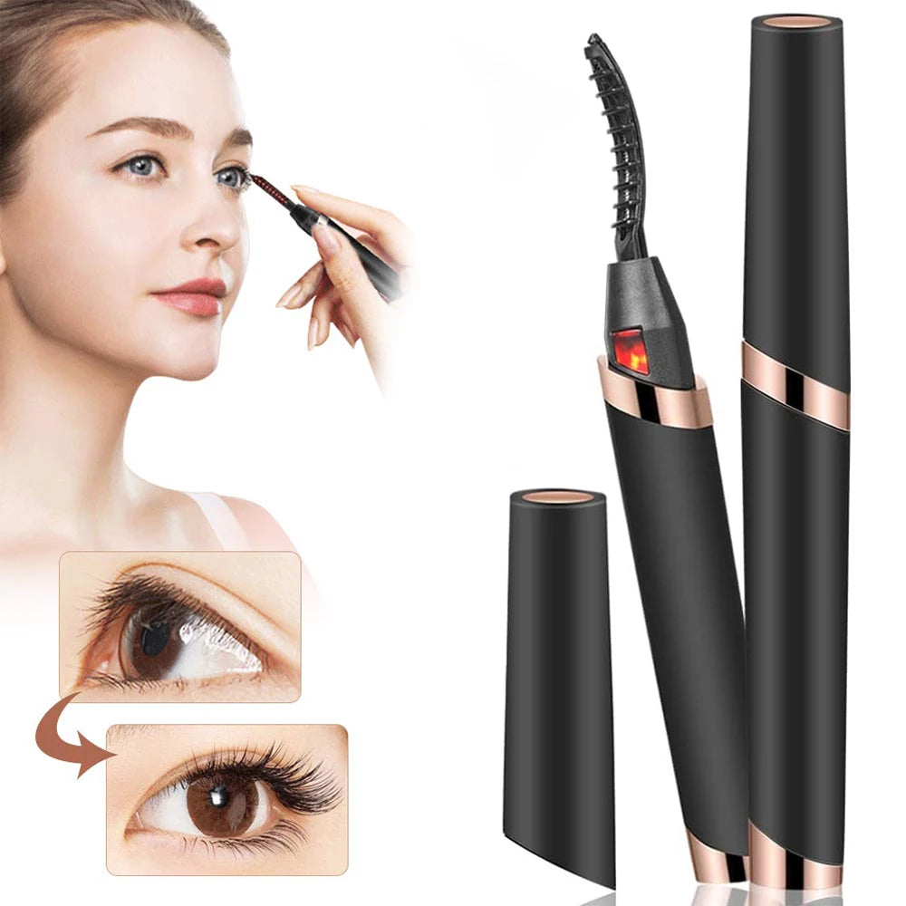 Heated Eyelash Curlers Electric Eyelash Curler for Makeup Tools USB Rechargeable with 3 Heating Modes Eyelash Curlers