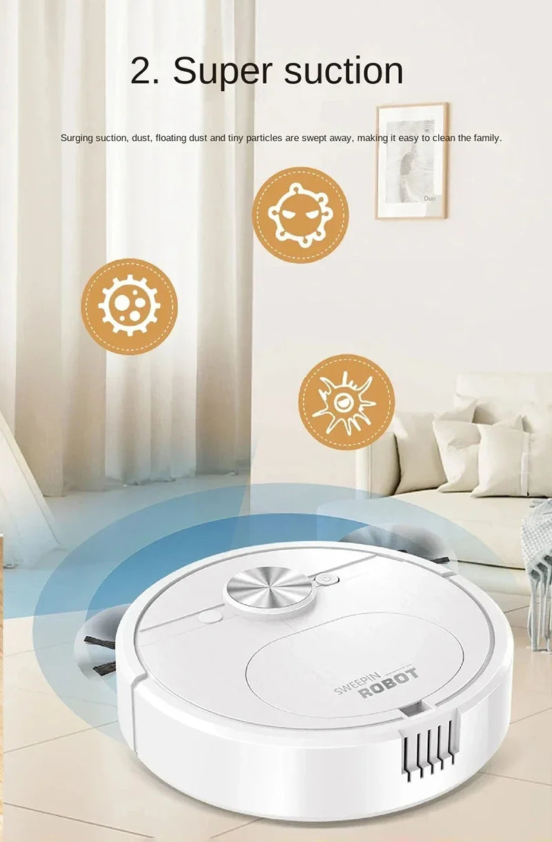 Xiaomi 3-in-1 Smart Sweeping Robot Vacuum Cleaner 4000 Pa Robot Vacuum Cleaner Suction Power Great for Pet Hair Carpets Floors