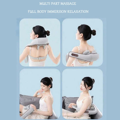 Wireless Relief Massage Trapezius Muscle Relaxation Deep Shiatsu Simulated Human Hand Kneading Neck Massager Electric Portable