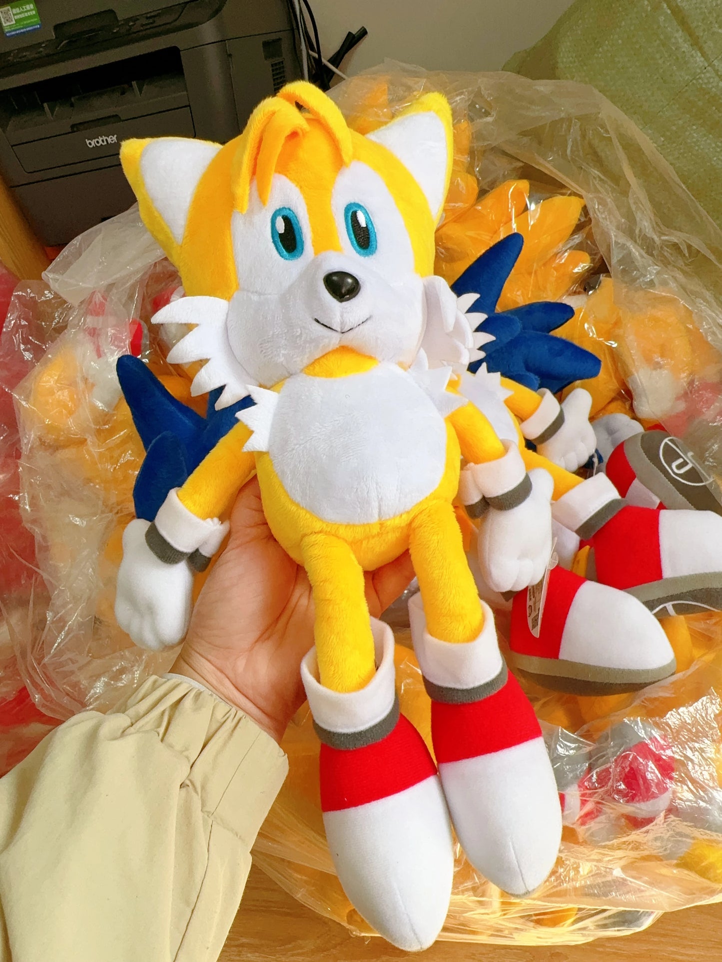 40cm Original Sonic Plush Toy Blue Shadow Sonico Peluche Soft Stuffed Toys Cotton Anime Sonical Plush For Children Birthday Gift