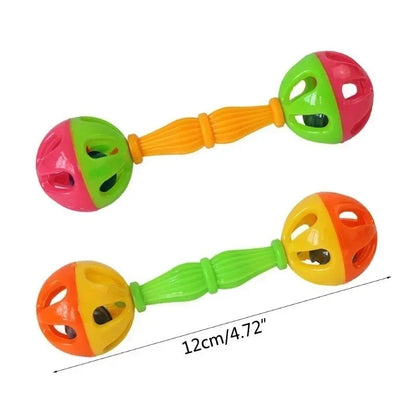 1PC Parrot Toy Creative Rattle Bite Resistant Bird Toys Double-head Bell Ball Toy Large Parrot Training Tool Jaulas Para Pájaros