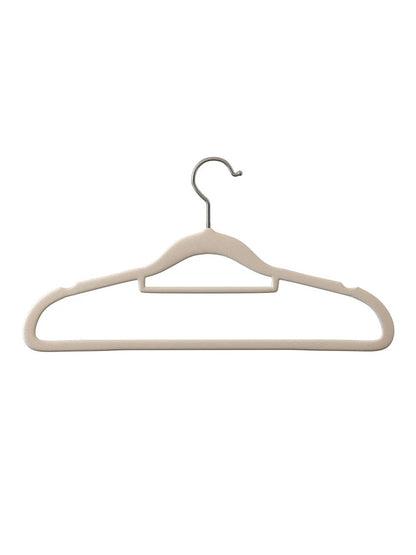 Premium Velvet Hangers 50 Pack Ivory Suit Hangers Non Slip Heavy Duty Clothes Hangers for Closet Jacke Shirt Pants and Suit Hook