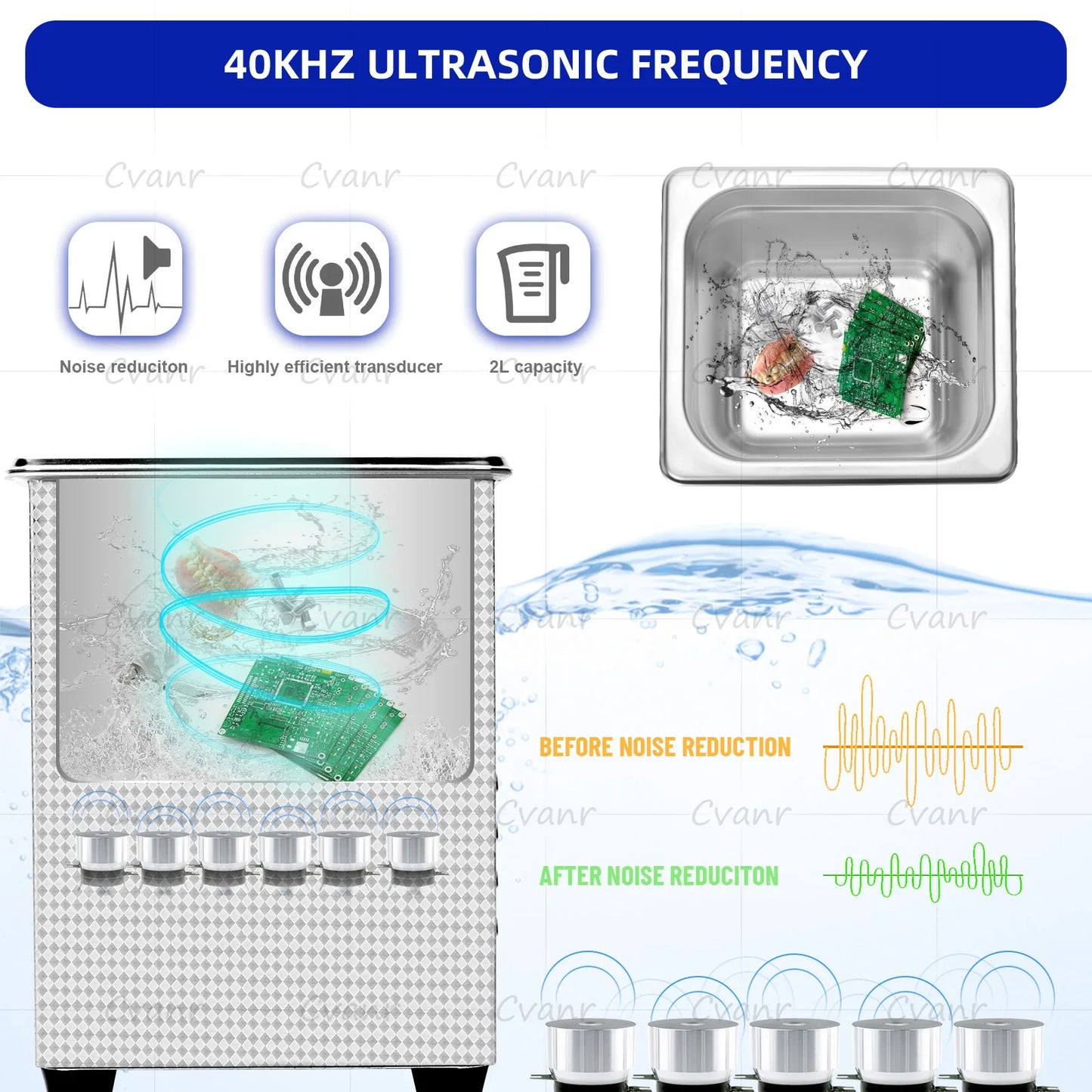 [Ships from UK ] AIPOI Ultrasonic Cleaner 800ml 2L 3.2L 6.5L 10L 15L 22L 30L Home Appliance